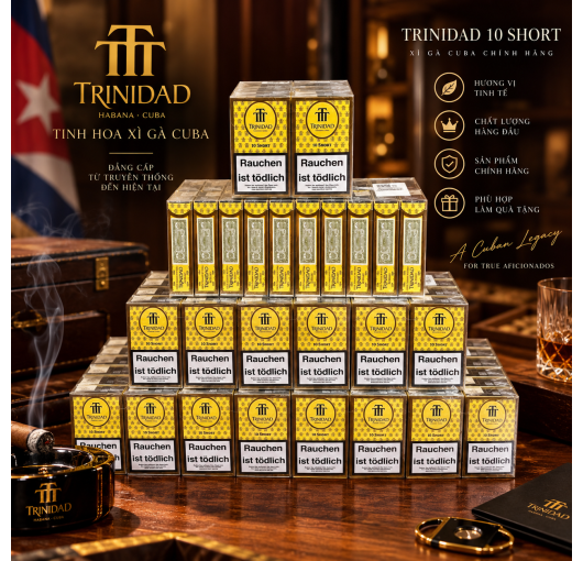TRINIDAD 10 SHORT – XÌ GÀ CUBA NHỎ GỌN, TINH TẾ VÀ ĐẬM CHẤT TRINIDAD