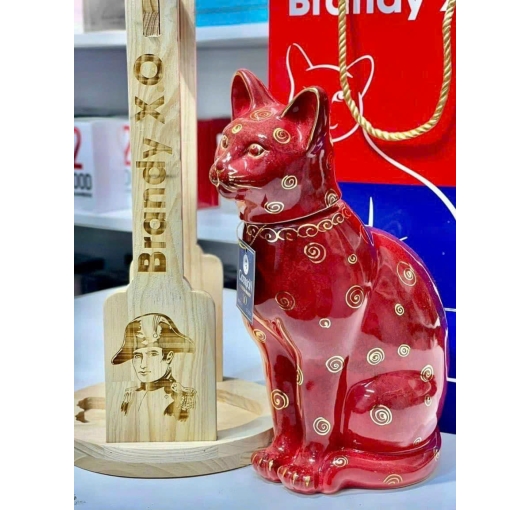 RƯỢU LINH VẬT MÈO SỨ MEN HOẢ BIẾN - BRANDY XO  